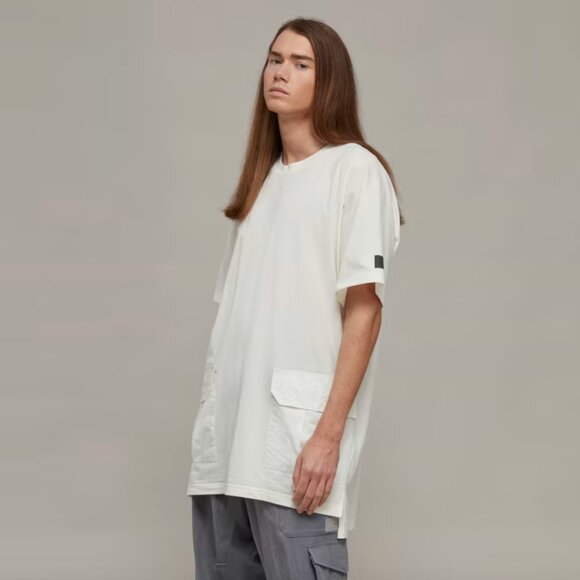 Yohji Yamamoto Y-3 Short Sleeve Pocket Tee Unisex XS Oversize - Picture 2 of 16